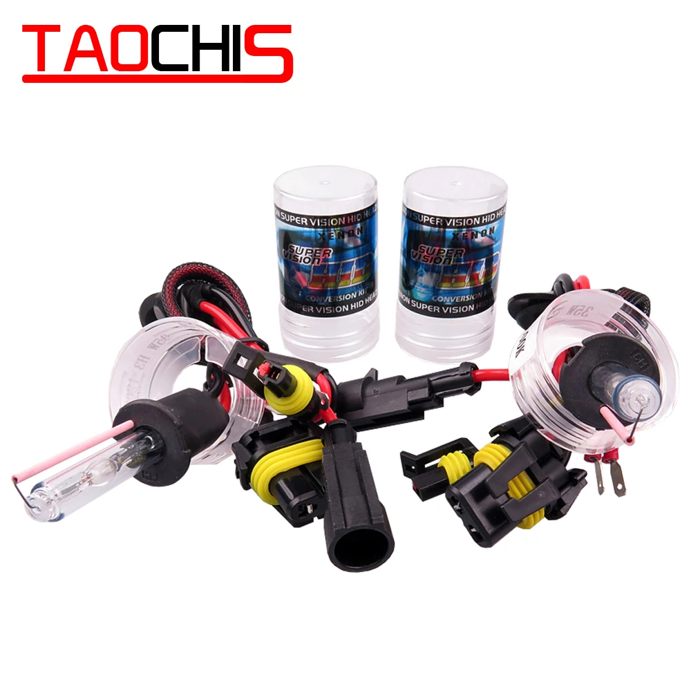 Taochis 12V 55W H3 Автомобильные ксеноновые лампы, сменный комплект фар, лампы 3000k 4300k 5000k 6000k 8000k 10000k 12000k