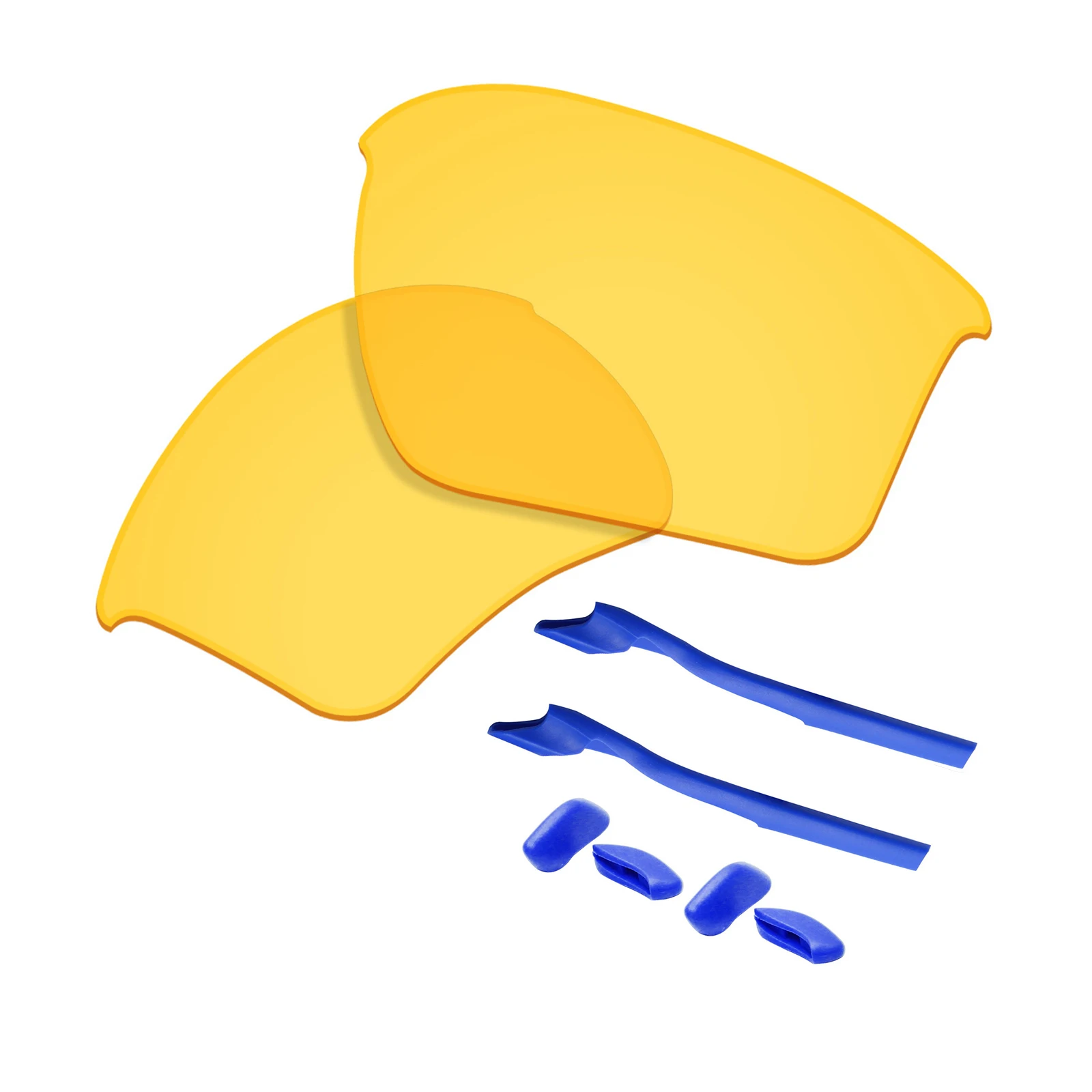 HD Yellow and Kit SmartVLT производительность поляризованные Сменные линзы и резиновый синий комплект для солнцезащитных очков Окли Половина Куртка 2,0 XL-несколько Opts - Цвет линз: HD Yellow and Kit
