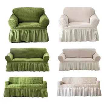 

Elastic Sofa Cover 3D Woven Plaid Slipcover Universal Couch Cover All-inclusive Wear-resistant Sofa Cushion Furniture Covers