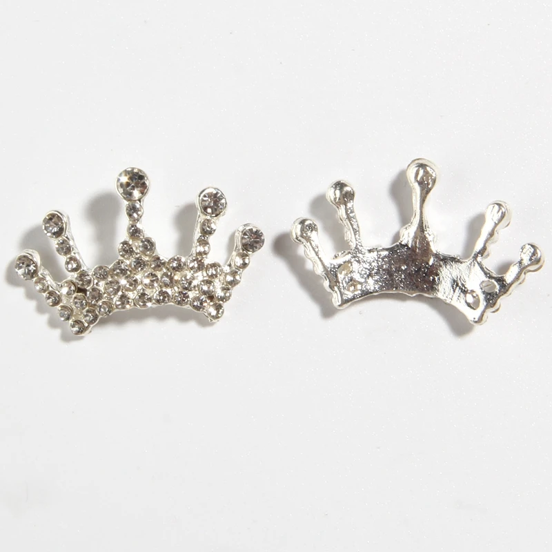 10PCS 20*32MM Metal Crystal Rhinestone Buttons Embellishment For Wedding Invitation Jewelry Bag Shoes Clothes Craft Project | Дом и сад