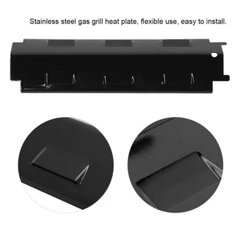 

4Pcs Heat Plate Shield Stainless Steel Gas Grill Heat Plate Barbecue For Grill Charbroil Oven Replacement Parts 4 Pcs Oven Repl