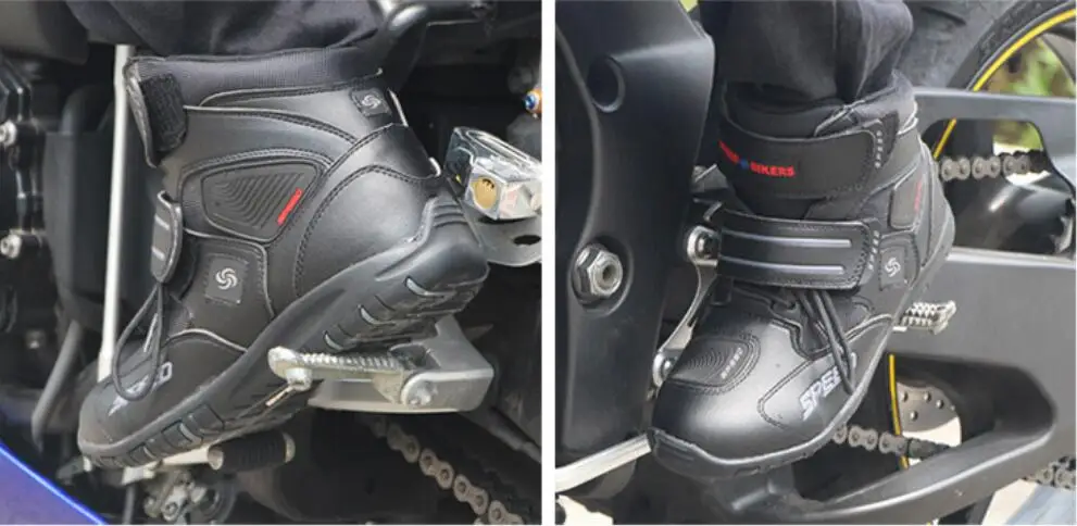 Мужские и женские мотоциклетные ботильоны для верховой езды, защитные Нескользящие дышащие внедорожные кроссовки для бега A005