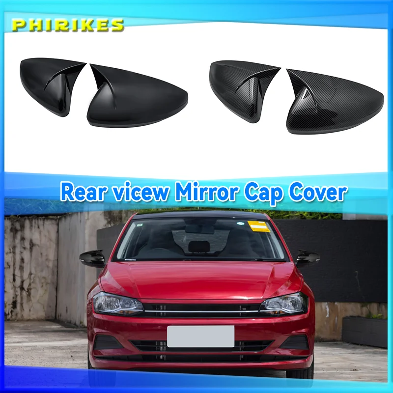2pcs Mirror Covers Left Right Side Rearview Mirror Cover Cap For Vw