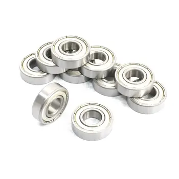 

uxcell 10Pcs 12 x 28 x 8mm Metal Shields Deep Groove Radial Ball Bearings 6001ZZ