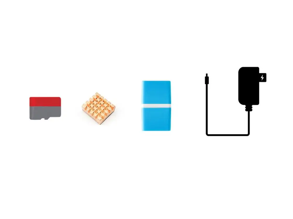 Стартер PI4B Acce карта Micro SD радиатор блок питания без Raspberry Pi 4|Демонстрационные