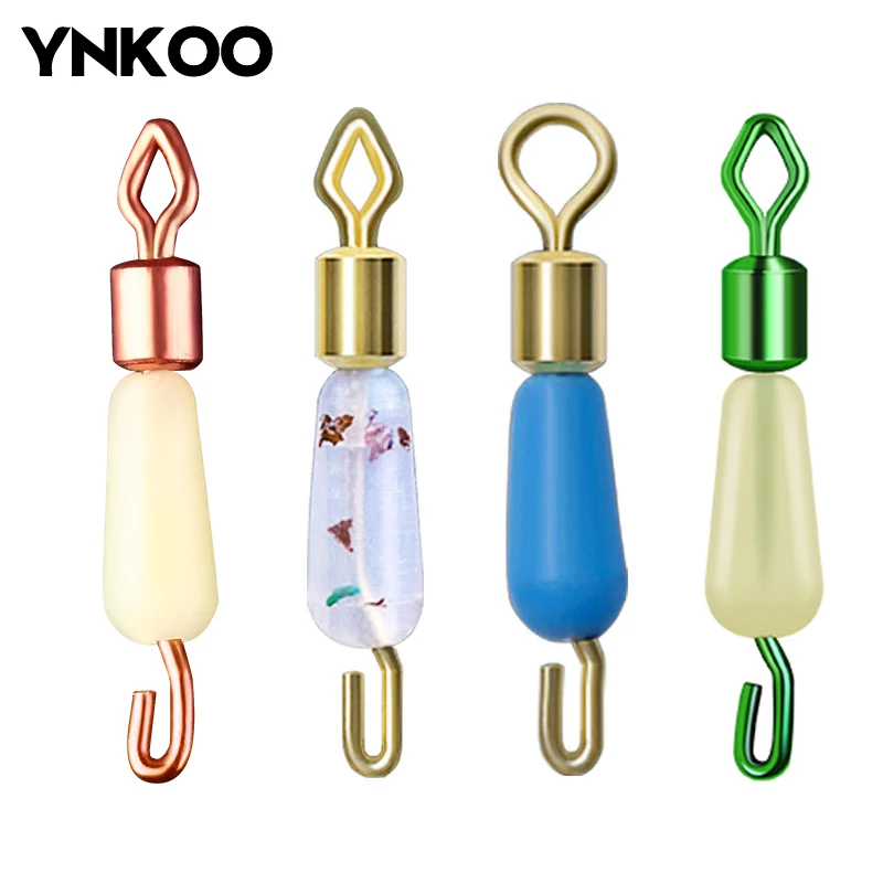 

YNKOO 20pcs Fishing Gear Block Rotation Drift Fishing Floats Silicone Fast Sub-Clip Fishing Supplies Accessories