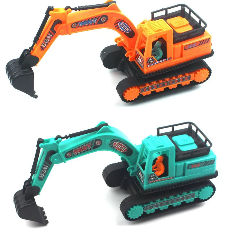 

One piece new inertia truck excavator children's puzzle model toy Christmas Gift Boys random colors M21