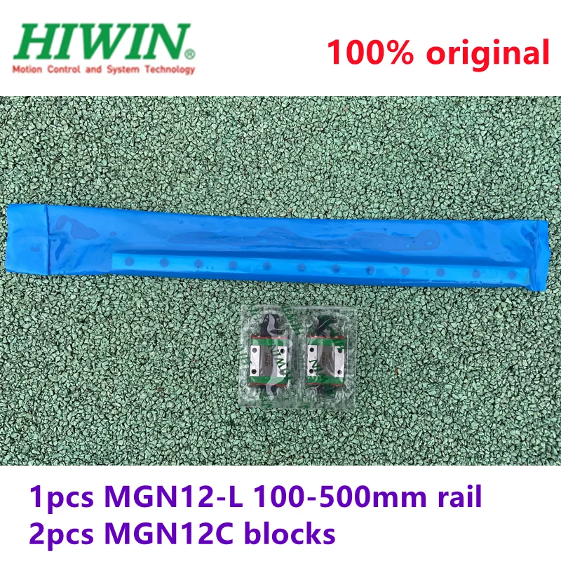 

1pcs Original HIWIN linear guide rail MGN12 -L 100mm/200mm/300mm/400mm/500mm+2pcs MGN12C Mini blocks for 12mm Miniature CNC kit