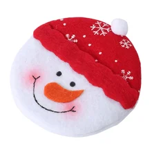 Christmas Cosmetic Covers Wine Bottle Cap Topper Holiday Home Decor Supplies Snowman/Santa Claus
