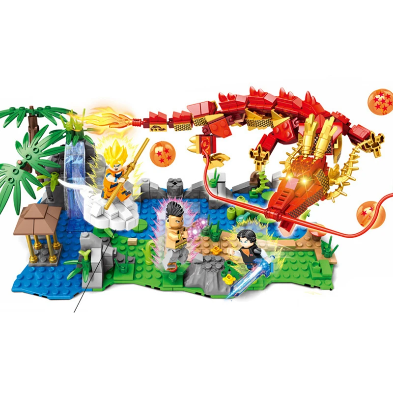 

2019 New legoinglys DragonBall Z The strongest battle Shenron SAIYAN SUN GOKU Jiren Grey Super Heros Building Blocks Kids Toys