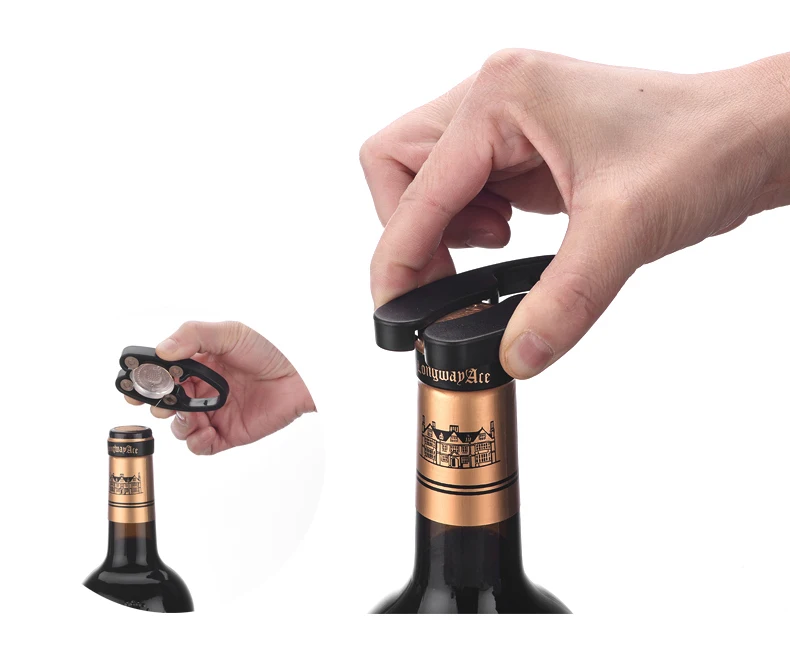Aluminum Alloy Air Pressure Wine Opener Corkscrew Cork Remover Wine Bottle Opener Foil Cutter Set Kitchen Tools Bar Accessories