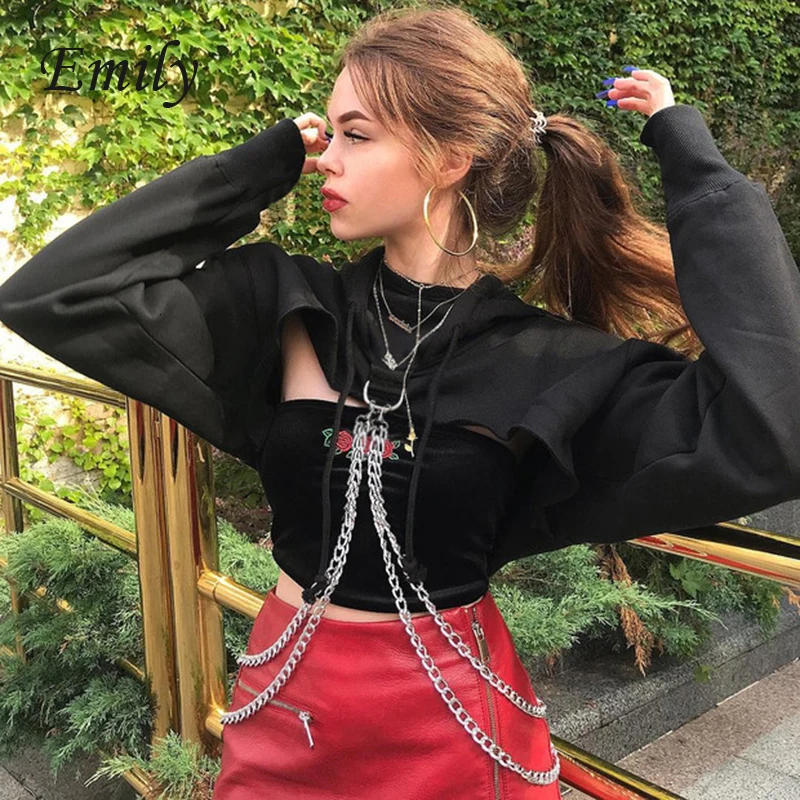 Женские толстовки в стиле K-POP свитшоты панк готика лето 2019 толстовка хип-хоп с