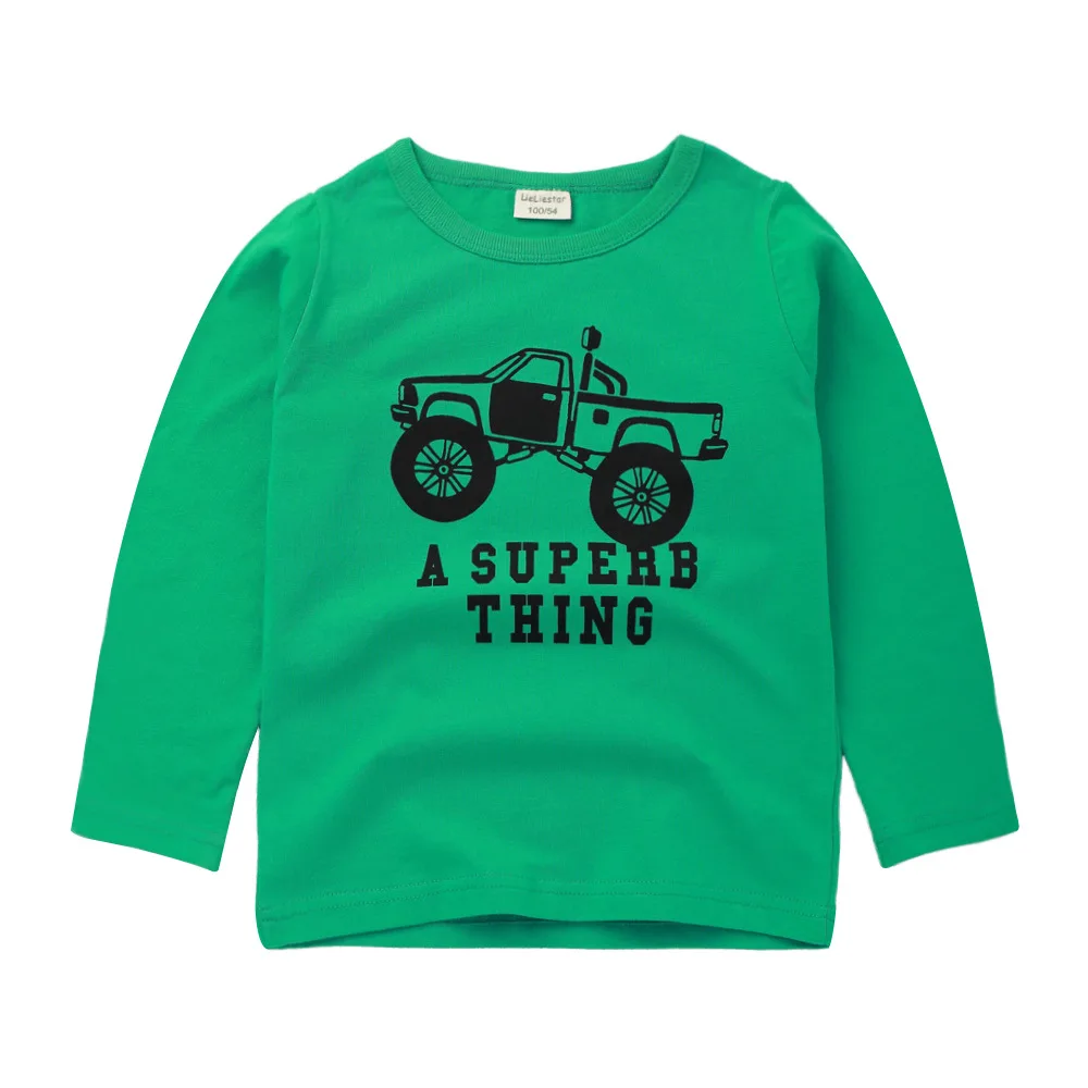 Otoño niños Топы великолепные футболки с принтом кошек niños ropa niños Футболки - Цвет: MF8719 green