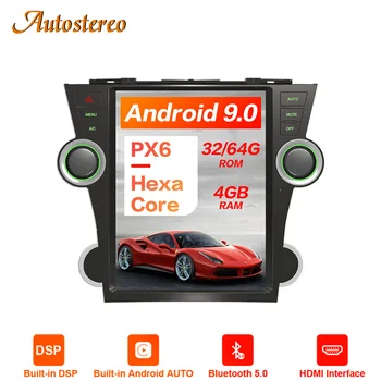 

DSP Android 9.0 Tesla style Car No DVD Player GPS Navigation For Toyota Highlander 2007-2013 Auto Headunit Multimedia player PX6