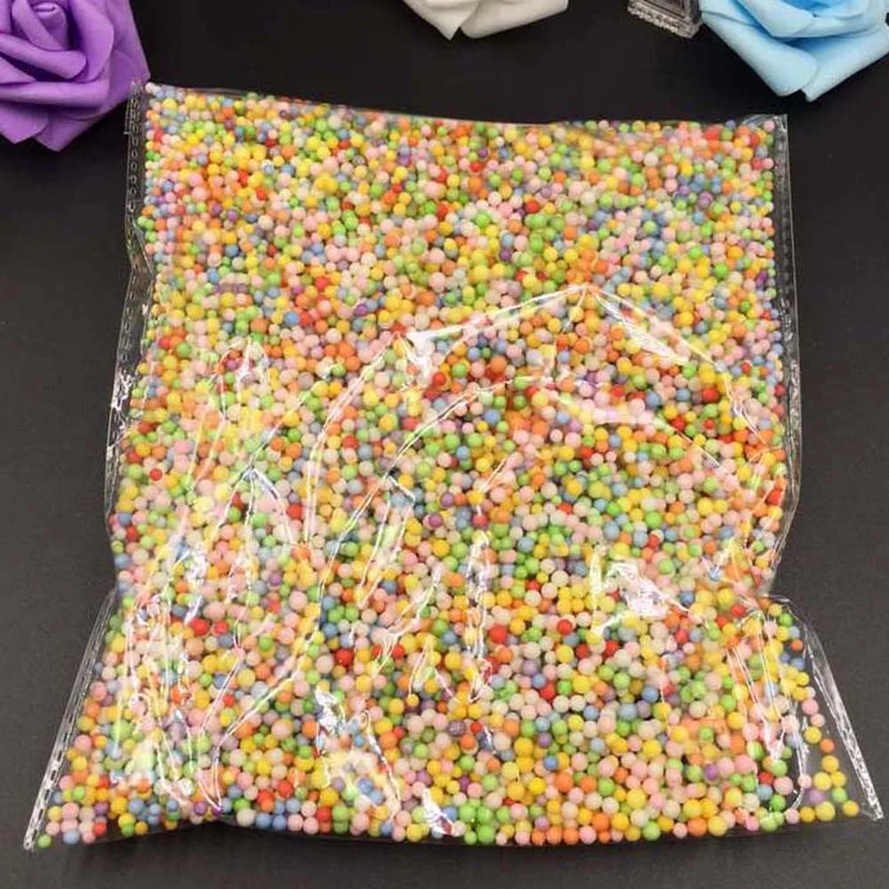 Foam Mini Styrofoam Assorted Polystyrene Crafts HOT!! Colors Filler Beads Balls
