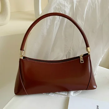 

Luxury Female Shoulder Bag Solid Color PU Leather Handbags for Women Small Elegant Ladies' Travel Messenger Tote Bags Sac a main
