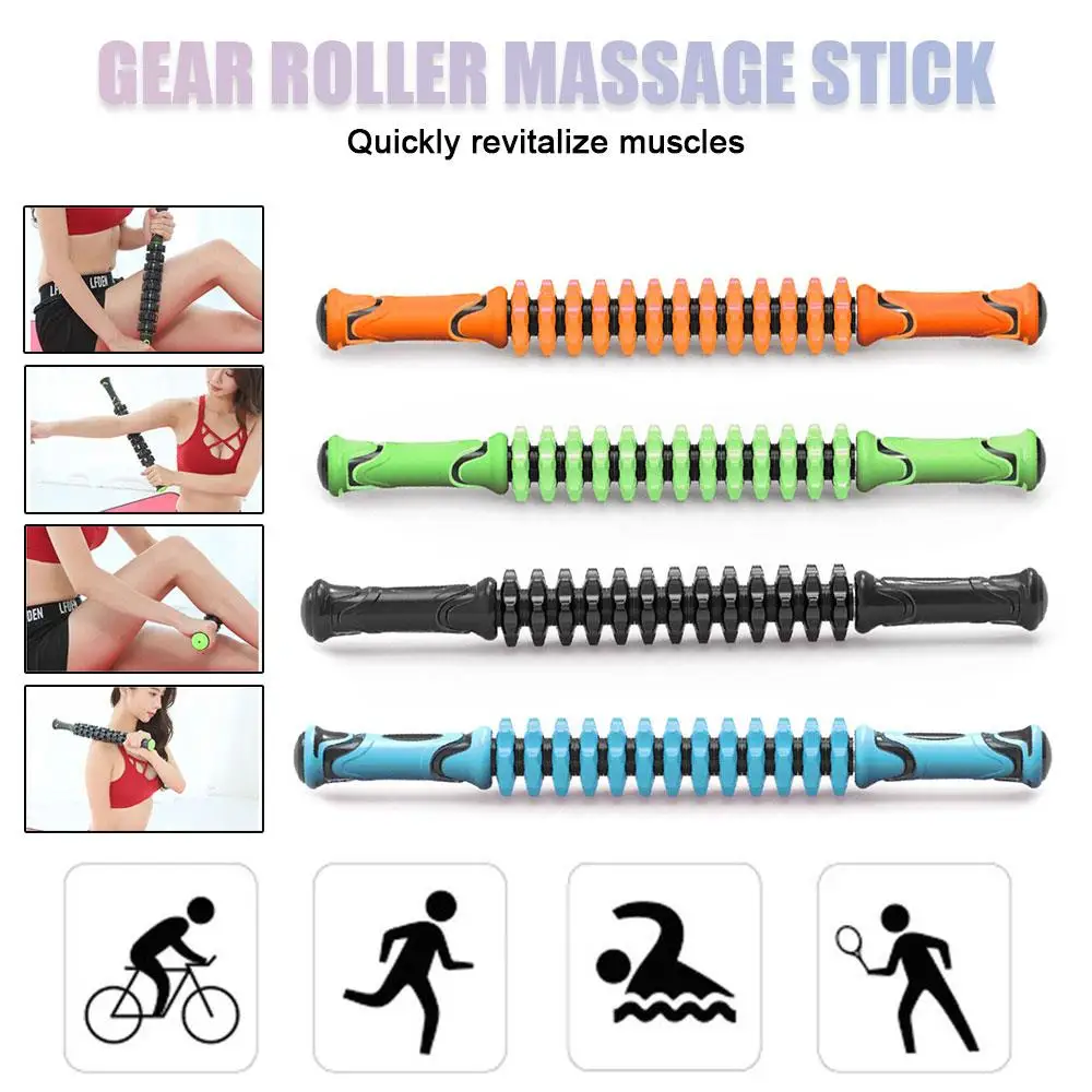 

Yoga Massage Stick Body Massage Sports Fitness Yoga Muscle Roller Tool Trigger Portable for Legs Arm Back Muscle Pain Relieve
