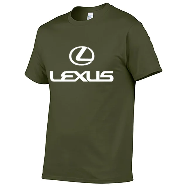 Мужская футболка с коротким рукавом и логотипом Lexus Car, летняя повседневная мужская однотонная хлопковая футболка, модная мужская одежда в стиле хип-хоп Харадзюку