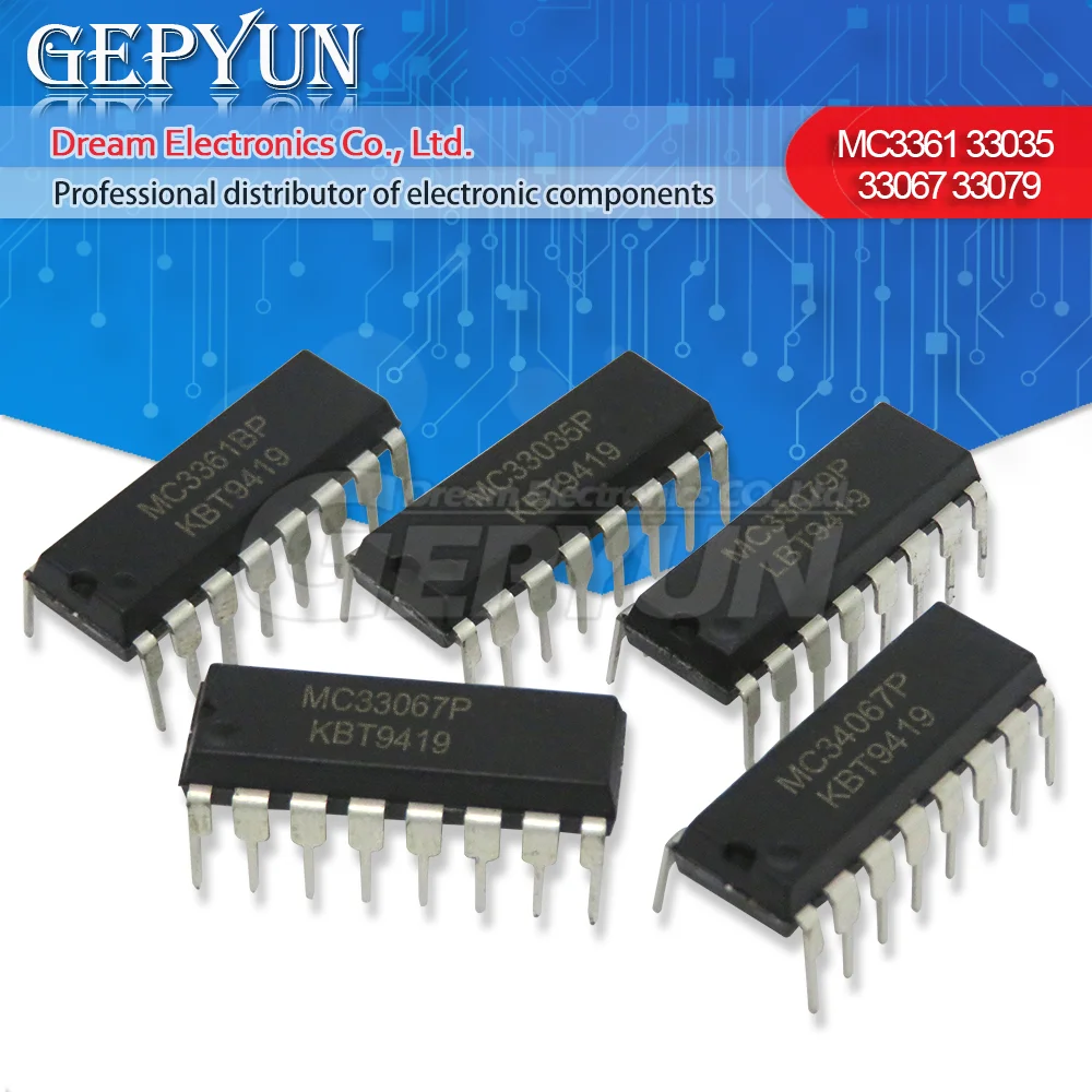 5pcs MC33067P DIP16 MC33067 DIP 16 DIP MC33079P MC33079 MC34067P ...