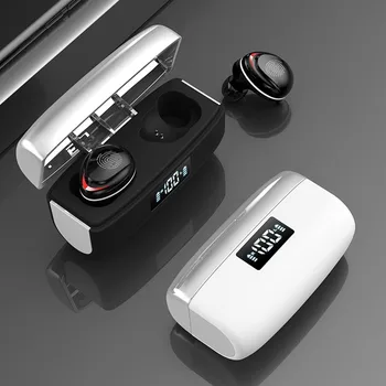 

TWS Bluetooth 5.0 Earphones Wireless Headphones Earbuds with 1200mAh Charging Box Noise Cancelling Headset for Smartphone