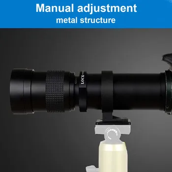 

420-800mm Optical Glass Photography Sports Manual Zoom Multi Coating Camera Lens Alloy Outdoor Durable Long HD Super Telephoto