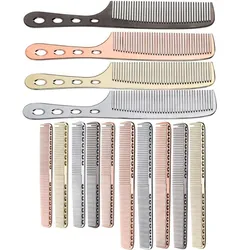 1pc Space Aluminum Hair Comb Professional Hairdressing Combs Hair Cutting Dying Hair Brush Barber Combs Tools Salon Accessaries
