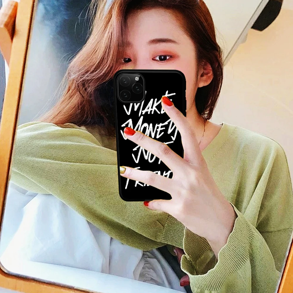 Сделай деньги не друзья чехол для телефона для iPhone X 11 Pro XR XS Max 5S 6 6S 8 7 Plus чехол мягкий TPU чехол для huawei Mate20 P20 Lite