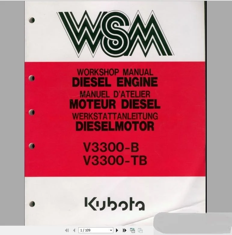 

Kubota Full Set Workshop Manual DVD