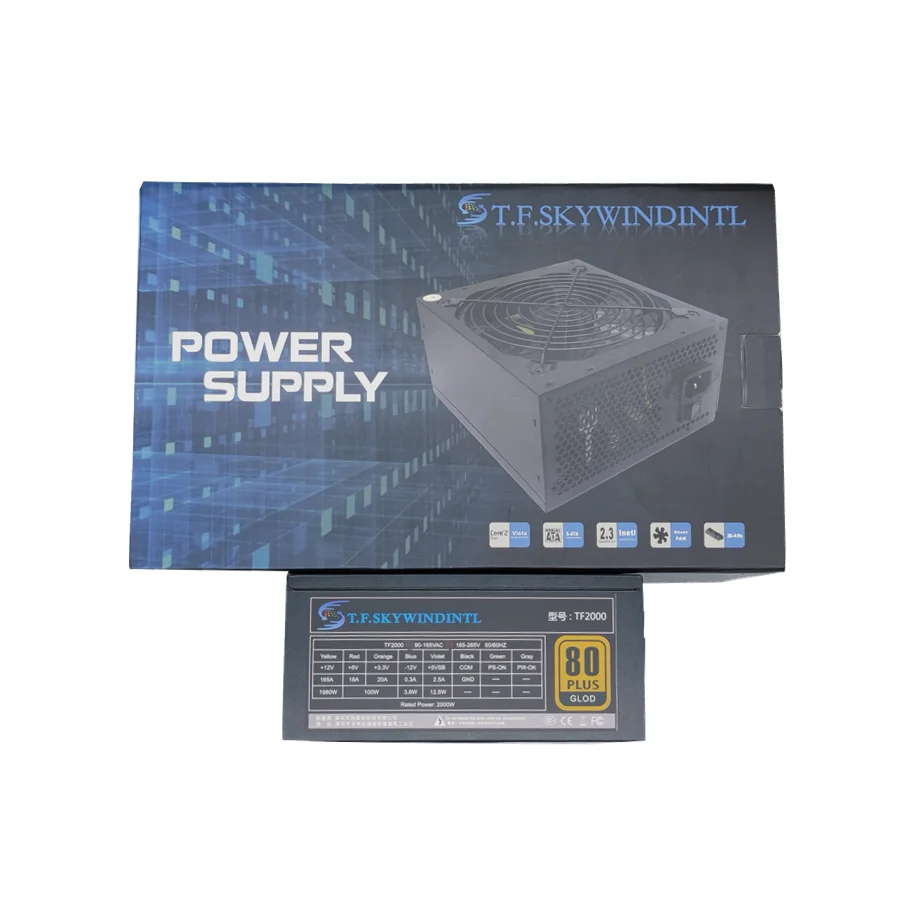 2000w power supply mining 2000W PSU Full Modular PC Power Source 90V264V Mute 2000W PSU ATX