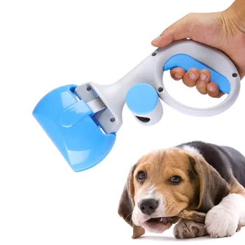 

Dog Pick Up Convenient Pet Toilet Cleaning Supplies Cat Dog Picker with Garbage Bag 2 In 1 Clip Toilet Pet Cleaning Accessories