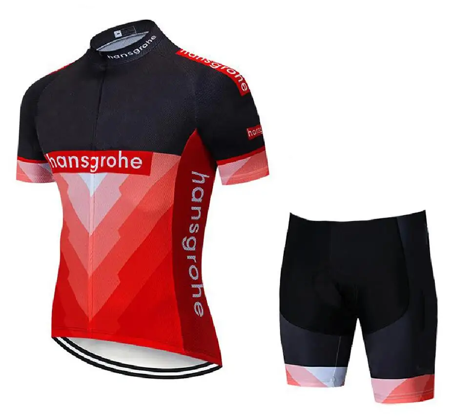 cycling set 7 Новинка, Hansgrohe, командная одежда для велоспорта, Джерси, roupa ciclismo, комплект с шортами, дышащая рубашка, Майо, ciclismo, Мужская одежда, Майо, Culotte - Цвет: cycling set 7