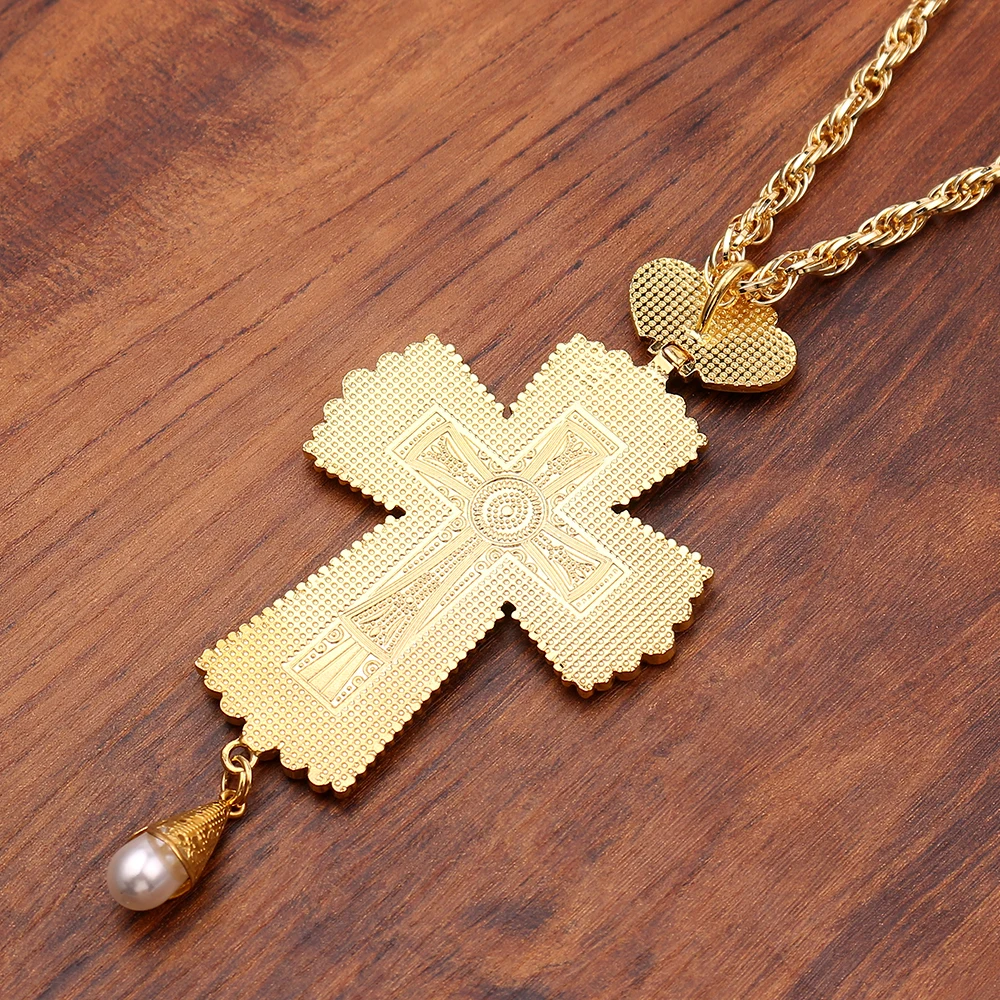 Крестообразные подвески с крестиком Иисуса, распятье религиозное икона, византийское искусство, ортодоксальный крест для Священного Креста