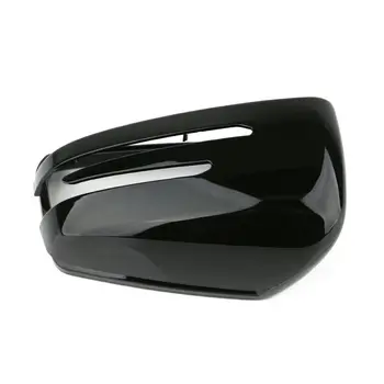 

1 Pair Rearview mirror cover Left+right For Mercedes Benz W204 C207 W212 W221 Exterior Black