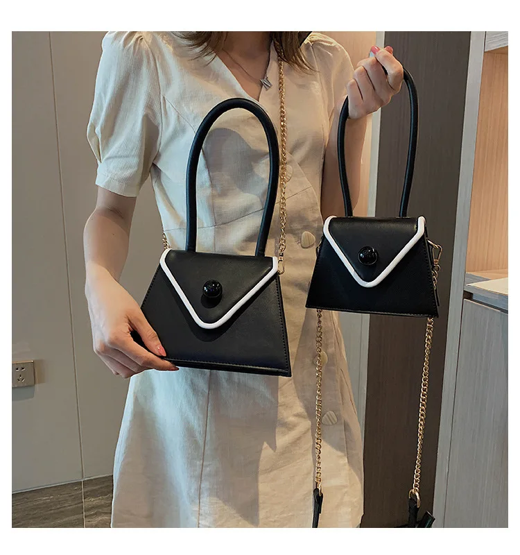 

Mini bag woman 2019 new Korean version of fashion solid color oblique carry small square bag lady single shoulder chain bag