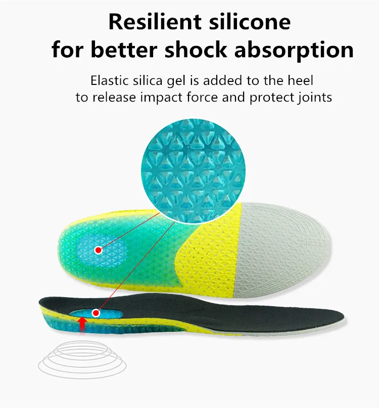 GEL Comfort Sports EVA Insoles Superior Cushioning When Walking & Standing for Daily Wear & Army Work Shoes