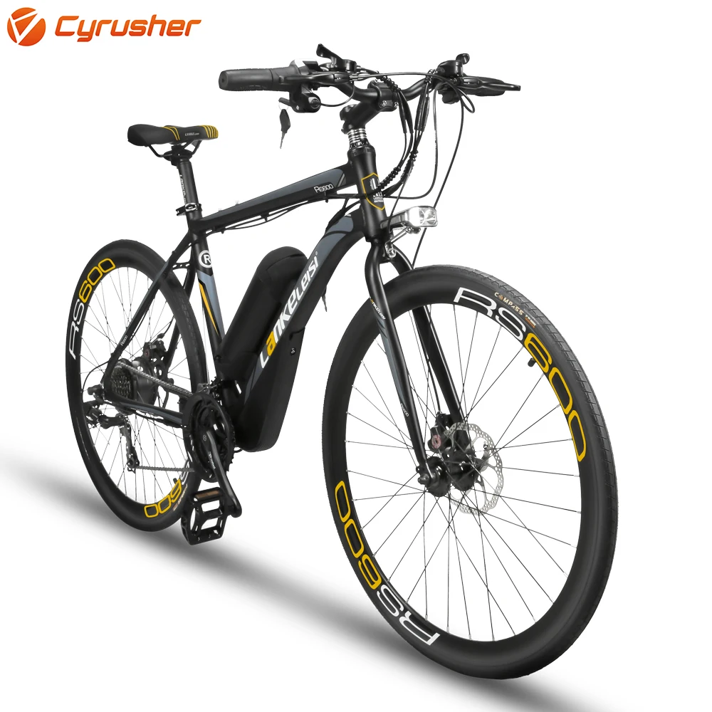 Cyrusher RS600 дорожный Электрический велосипед 36В 400 Вт 15HA литиевая батарея 21 скорость