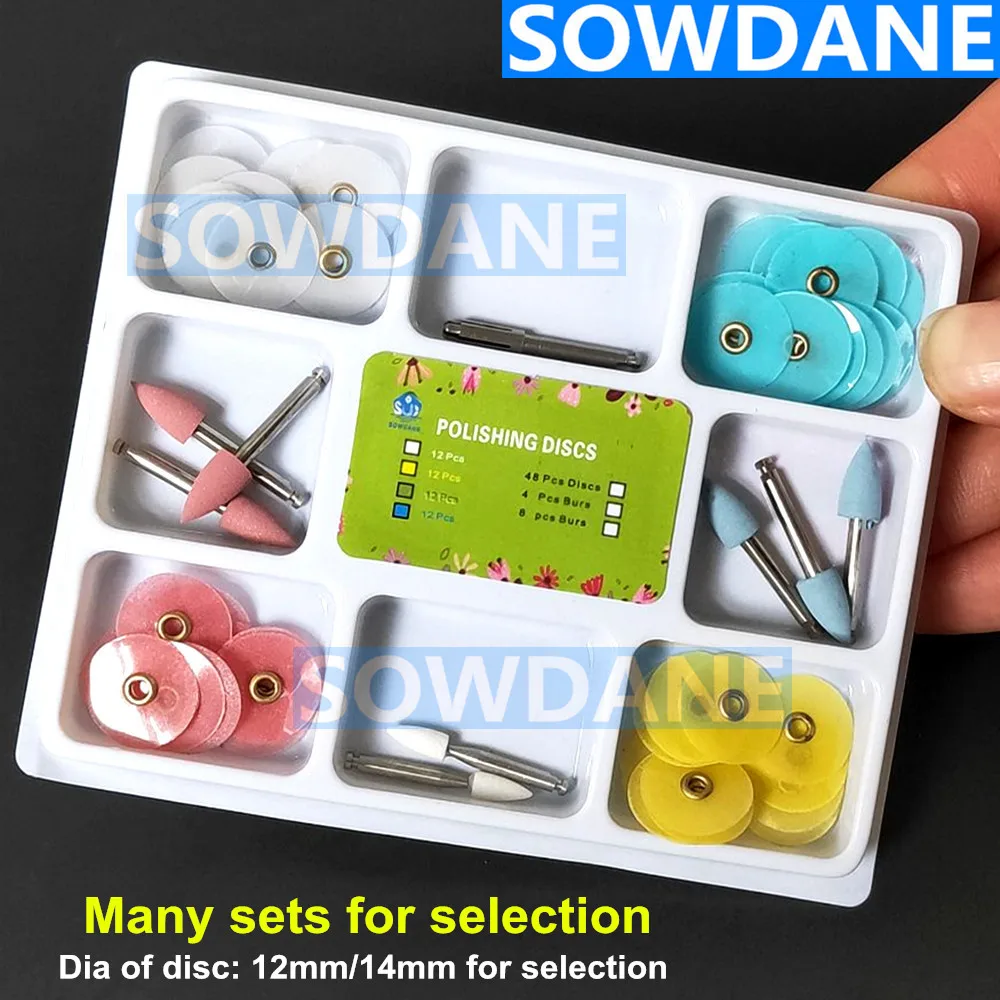 Discos de acabado y pulido Dental, conjunto de rayas de mandril de