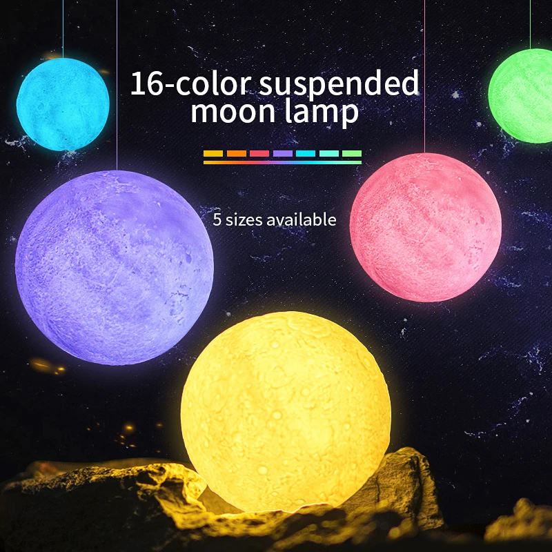 Светодиодный светильник Moon с дистанционным управлением Usb перезаряжаемый для