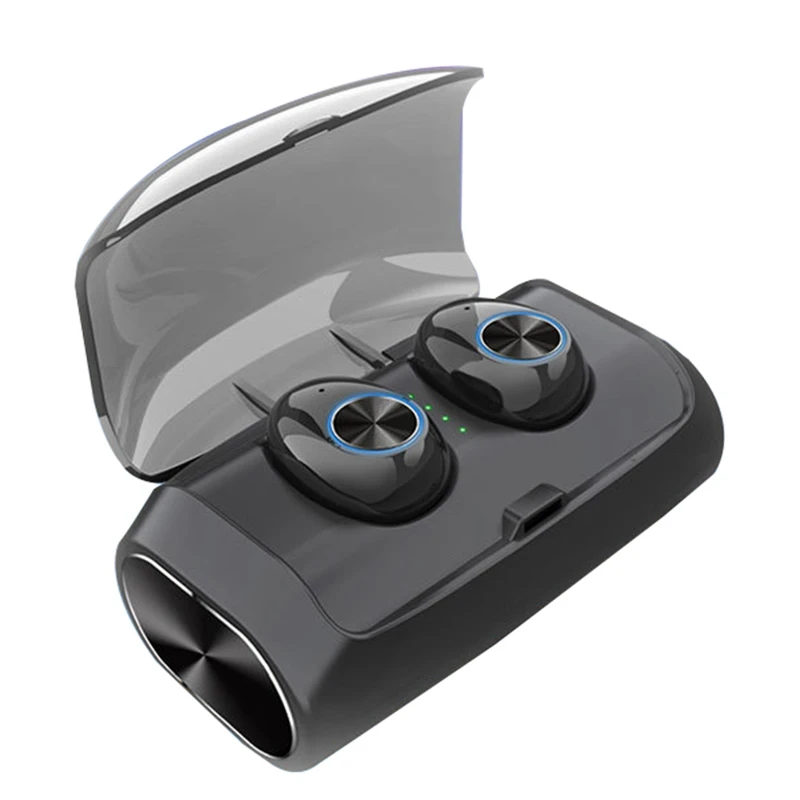 Мини беспроводные наушники bluetooth-гарнитура с шумоподавлением наушники стерео наушники с микрофоном зарядная коробка для IPhone huawei
