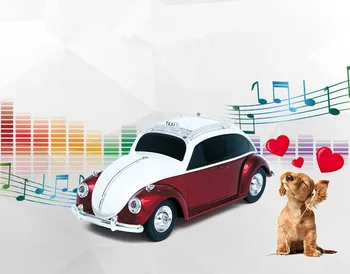 

Retro classic car model bluetooth speaker with radio card gift wireless bluetooth speaker high power TF card subwoofer speaker
