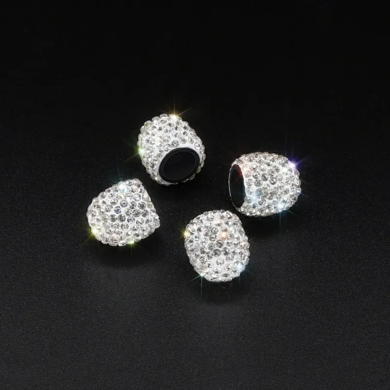 4 шт шток клапана шины автомобиля колпачок s Bling Deluxe Авто Кристалл Алмаз автомобильные шины/колеса украшения универсальные клапаны крышки автомобильные аксессуары