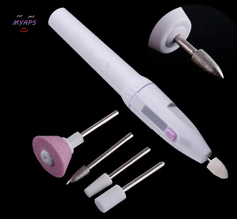 Nail Art Tip Electric Manicure Toenail Drill File Tool Grinder Polisher Set Buffing Buffer Sanding Files Block | Красота и здоровье