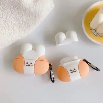 

Soft Silicone Case Cute Rabbit Shape Protective Cover for Airpods Pro TWS Bluetooth Earphone Protective Cases