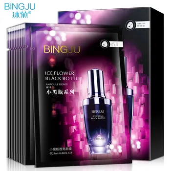 

1/5/10PC Small Black Bottle Essence Moisturizing Masque Apaisant Hydratant Pore Shrinking Anti-Aging Mask Korea Skin Care