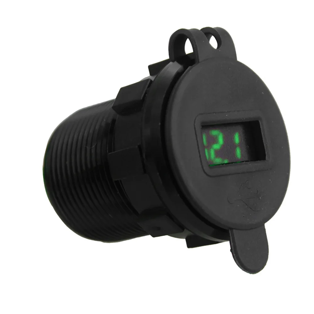 Dual USB Car Charger LED Display Car Charger Metal Power Outlet For Huawei P20 P30 Pro Xiaomi USB Car Charger Fast Charging