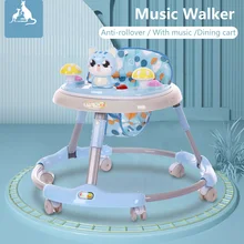 Детские ходунки Многофункциональный Анти-опрокидывающийся малыш стартер 6-12 лет детские ходунки с музыкальные ходунки