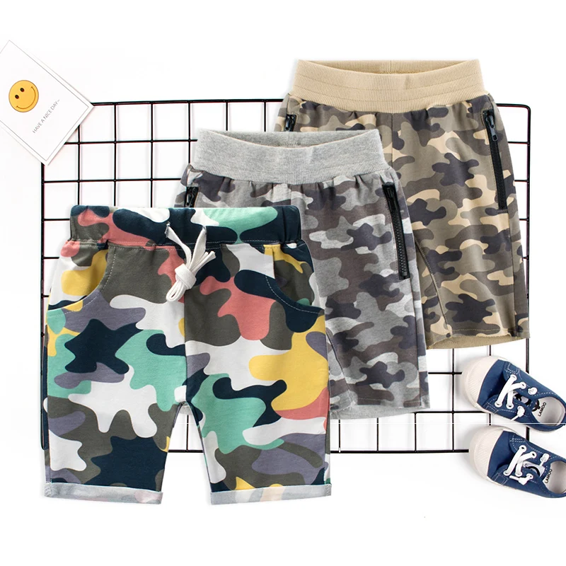 Trousers Sweatpants Kids Summer Boys Cotton Children Beachwear Sport Loose Camouflage Toddler Print Trousers