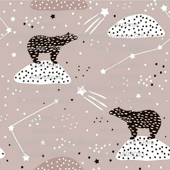 

constellation planet bear Cartoon Fabric DIY Quilting Sewing For Baby&Child Sheet Pillow Toys dress