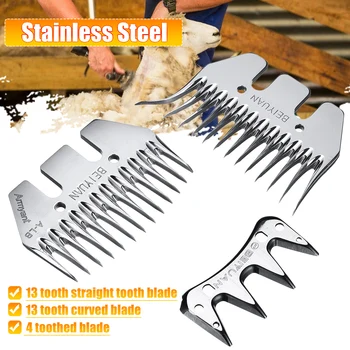 

Durable Sheep Goats Comb Shearing Clipper Straight Curved 4/13 Tooth Blade Alternative For SHEEP Clipper Shears Scissors Part