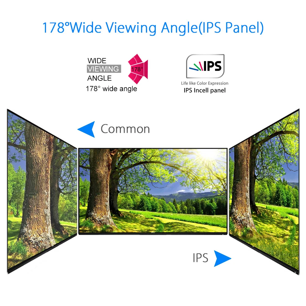 13.3'' IPS Screen Monitor Display 1920x1080 AV/VGA/BNC/USB HDMI input LCD Monitors Video Audio CCTV Monitor Security LED Display